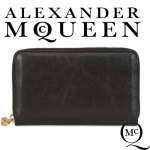 Alexander McQueen Continental Zip Wallet Black Genti fermoar de lux