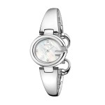 Ceas exclusivist dama Gucci Guccissima 27mm Stainless Steel Bangle Watch-YA134504 Stainless Steel/Mother Of Pearl