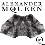 Geanta femei Alexander McQueen De Manta Clutch Black/Silver Hardware