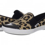 Pantofi sport de dama Calvin Klein originali in Romania. Adidasi Calvin Klein - Tacie - Natural/Black Leopard Linen/Patent