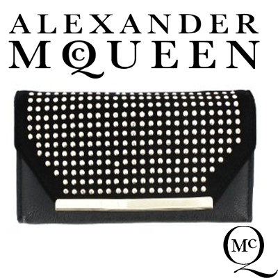 Alexander McQueen Keyholder (Iron Dots) Black/Silver