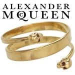 Bratara Alexander McQueen - Twin Bracelet Burgundy