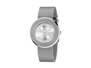 Ceasuri de dama, marca Gucci U-Play 35mm Stainless Steel Mesh Watch-YA129407 Stainless Steel