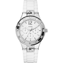 Confort si eleganta acesta este farmecul irezistibil al ceasului GUESS. Ceasul de dama Guess W10615L1, de culoare argintie, este conceput pentru femeile moderne, ce isi doresc un look sportiv dar in acelasi timp elegant, plin de stil si energizant.