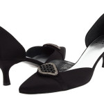Incaltaminte de lux. Pantofi dama Stuart Weitzman - Estate - Black Satin