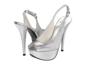 Incaltaminte de lux. Pantofi dama Stuart Weitzman - Vevey - Silver Mini Glitter
