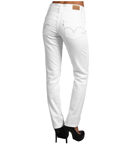 Jeansi originali Levi`s de dama, culoare: White Reflection, culoare alba, eleganta.