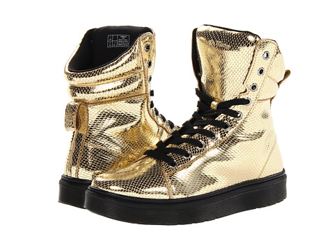 Bascheti dama Dr. Martens Mix PC Hi Top - Gold Mini Metallic Snake. Stilul street urban intalneste stilul clasic in aceasta pereche de adidasi de dama Mix PC Hi Top de la Dr. Martens.