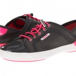 Pantofi sport de dama Calvin Klein originali in Romania. Adidasi Calvin Klein - Nia - Grey/Bright Pink Sport Nylon/Patent/Suede