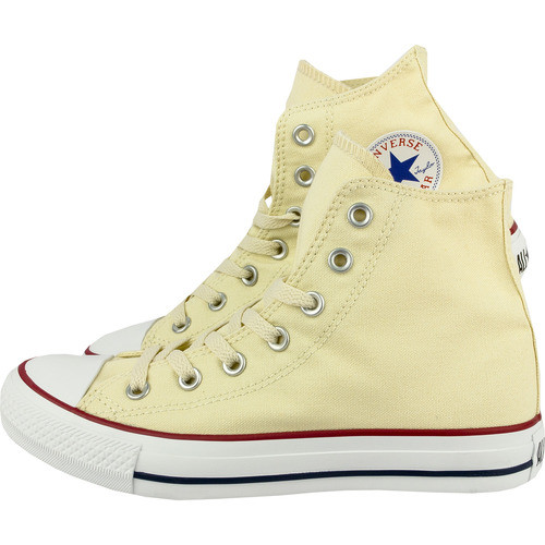 Tenisi unisex Converse All Star HI M9162. Modelul Converse All Star s-a bucurat de un succes fara precedent de-a lungul anilor. Totul a inceput in anul 1917 cu un model simplu din panza, de culoare neagra, cu sireturi albe si talpa alba de cauciuc, de atunci acest model s-a pastrat desi anii au trecut, si este la fel de cautat si apreciat. Acestia au aparut intr-o gama variata de culori dar design-ul de baza a ramas acelasi. Fiind mai inalti in partea din spate iti vor pastra glezna bine fixata si te vor face sa te simti foarte confortabil.