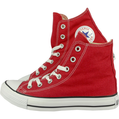 Tenisi unisex Converse All Star Hi M9621. Modelul Converse All Star s-a bucurat de un succes fara precedent de-a lungul anilor. Totul a inceput in anul 1917 cu un model simplu din panza, de culoare neagra, cu sireturi albe si talpa alba de cauciuc, de atunci acest model s-a pastrat desi anii au trecut, si este la fel de cautat si apreciat. Acestia au aparut intr-o gama variata de culori dar design-ul de baza a ramas acelasi. Fiind mai inalti in partea din spate iti vor pastra glezna bine fixata si te vor face sa te simti foarte confortabil.