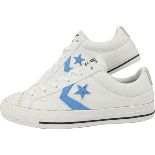 Daca iti doresti o pereche de tenisi in ton cu noile tendinte, comozi si rezistenti va prezentam tenisii Converse Star Player OX se potrivesc atat femeilor la rochite si pantaloni scurti, dar si barbatilor la pantaloni sport si jeans. Usori, complet aerisiti si confortabili sunt cea mai buna alegere pe timp de vara. Talpa este flexibila si rezistenta, iar datorita materialului din cauciuc ajuta la stabilitate si aderenta.
