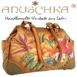 Geanta handmade Anuschka Handbags 481 Tropical Paradise din piele