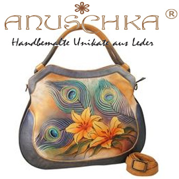 Geanta dama unicat Anuschka Handbags 349 Peacock Lily