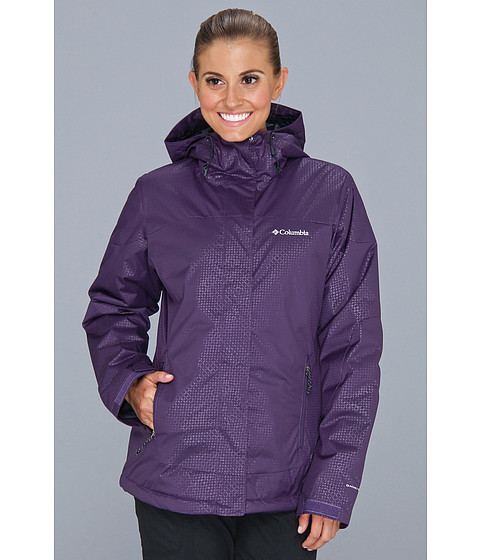 Columbia Peak Jacket de dama culoare mov imbracaminte Columbia Sportswear in Romania. Tehnologia originala Columbia Omni-Heat ofera cu 20 la suta mai multa caldura decat orice captuseala obisnuita. Respira si regleaza temperatura, astfel incat sa nu te incalzesti prea tare. Aceasta deoarece este realizat cu un model punctat cu argint care reflecta caldura astfel incat ajunge inapoi la tine. Dedicate tuturor pasionatelor de drumetii si aventuri urbane sau in natura, zecile de modele de canadiene, geci si jachete Columbia sunt realizate la cele mai inalte standarde de calitate si confort. Materialele impermeabile, captuseala din puf sau pene ce ofera confort termic ridicat nu dau kilograme in plus produsului, culorile deosebite dar versatile in acelasi timp sunt doar cateva din caracteristicele intalnite la gecile si jachetele de toamna iarna pentru femei de la Columbia.