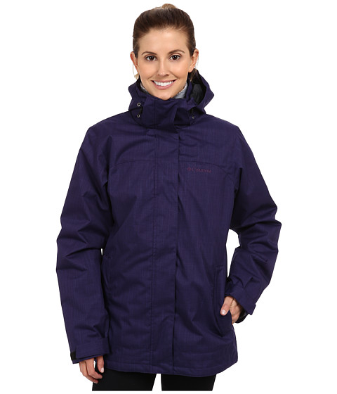 Geaca iarna Columbia Sleet To Street Interchange culoare mov imbracaminte Columbia Sportswear in Romania. Vine frigul si vrei sa cumperi o geaca noua de toamna sau iarna, o geaca sau jacheta de calitate usoara pentru a avea parte de libertate in miscare, cu un aspect mai sportiv? Este important pentru tine sa fie de calitate si sa te simti neingradita de frig: sa mentina temperatura corpului, sa nu fie voluminoasa ci sa cada bine, eventual sa fie si un model cu gluga detasabila. Nu ai timp sau pur si simplu nu vrei sa pierzi timpul si banii prin malluri la magazine gen H&M, Bershka, Stradivarius pentru o imbracaminte de iarna cu rol mai mult estetic? Iti recomandam atunci gecile de iarna pentru femei de la Columbia Sportswear!