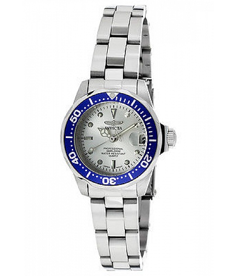 Invicta Watch 14125 Women's Pro Diver Silver Dial Stainless Steel. Daca marca Invicta Watches a reprezentat cu mandrie zeci de ani traditia ceasurilor de mana elvetiene, fiind fondata in 1837 de catre Raphael Picard in La Chaux-de-Fonds, din momentul in care familia Picard si-a mutat afacerea in Statele Unite au avut parte de o crestenere sustinuta, ceasurile de dama sau barbatesti marca Invicta devenind mai puternice si vizibile in piata, castigand notorietate si popularitate. Cunoscute pentru fiabilitatea lor, Ceasurile Invicta reprezinta o dovada a ingeniozitatii si creativitatii ceasornicarilor elvetieni, americani, japonezi sau germani. Familia Picard a patronat si condus brandul Invicta pana in anul 1991, moment in care l-a vandut unui grup de investitii american. Sediul Invicta a devenit astfel Hollywood - Florida.