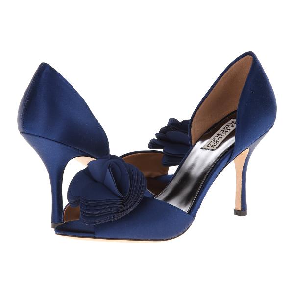 Pantofi cu fundita Badgley Mischka Thora albastri in Romania la pretul de 1161 RON in magazinele de lux online romanesti