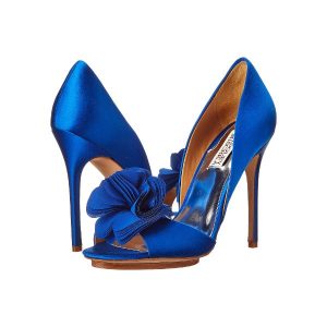 Pantofi dama Badgley Mischka Blossom albastri cu fundita in Romania la pretul de 1188 RON in magazinele de lux online romanesti