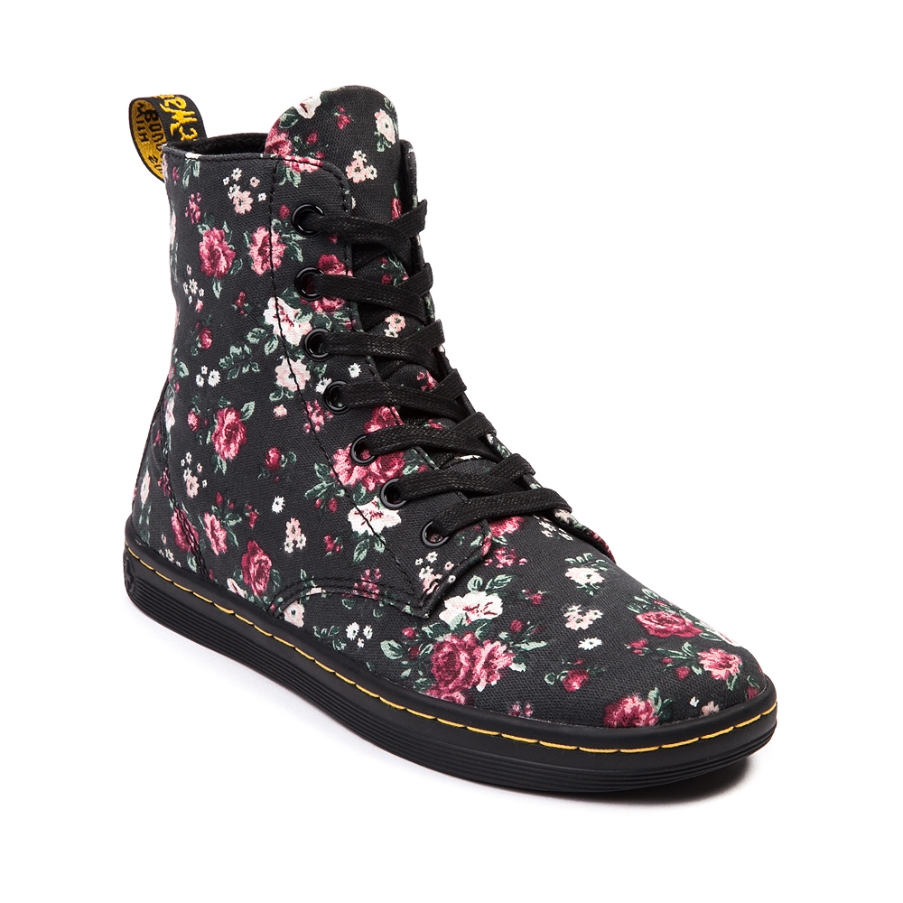 Ghete din piele cu imprimeuri florale Hackney 7-Eye Boot Dr. Martens