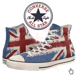 Bascheti Converse 135504C CT HI UK Flag